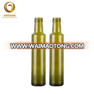 Screw top transparent 250ml olive oil and vinegar bottle CYC-473