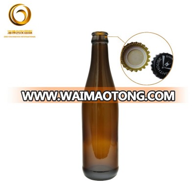 12oz private label beer glass bottle metal crown lid