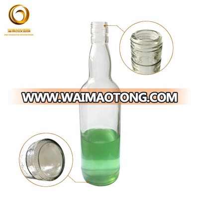 Wisky liquor glass bottle cheap and good quality clear bottle CYC-459