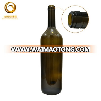 1L recycled red glass wine bottles  for sale