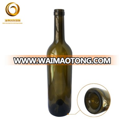 750ml glass wine bottle dimensions in china