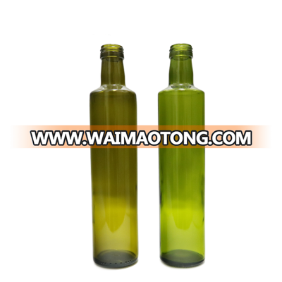 OEM Dorica olive oil glass bottle 500cc wholesale round shape manufacturer