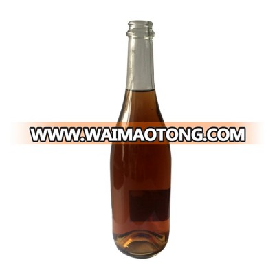 Hot sale customized clear empty 750ml Champagne alcohol bottle packaging