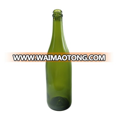 High quality customized green empty 750ml Champagne bottle packaging