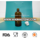 100ml popular matte essential oil type pharmaceutical amber glass bottle with chlidproof cap and glass dropper